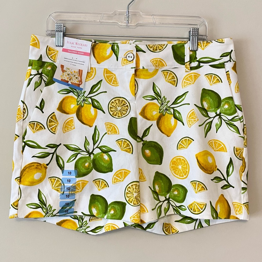 NWT Isaac Mizrahi Lemon Shorts